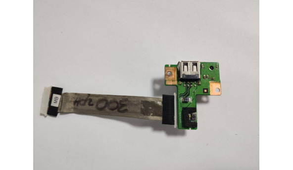 Плата з роз'ємами USB, Роз'єм живлення, та Кнопка включення, для ноутбука Medion Akoya E6224, MD98630, P6630, MD98560, 55.4GU04.001.В хорошому стані.Потрібна заміна роз'єма живлення.