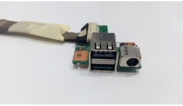 Плата з роз'ємами USB, Роз'єм живлення, та Кнопка включення, для ноутбука Medion Akoya E6224, MD98630, P6630, MD98560, 55.4GU04.001.В хорошому стані.Потрібна заміна роз'єма живлення. - 313556