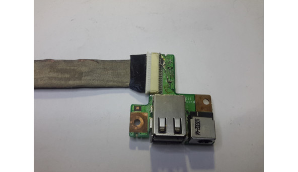 Плата з роз'ємами USB, Роз'єм живлення, та Кнопка включення, для ноутбука Medion Akoya E6224, MD98630, 44.4GU04.011. M10B1.