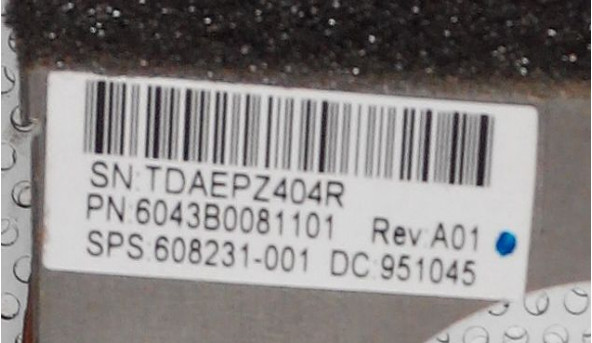 Система охолодження для ноутбука HP Pavilion dm4-1100eg, HP Pavilion dm4-1000 Series, 6043b0081101, б/в. - 313651