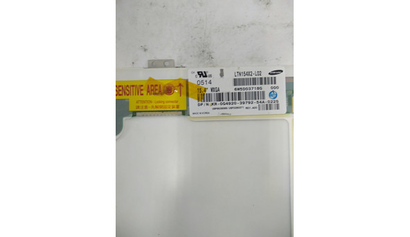 Матриця Samsung, LTN154X2-L02, 15.4" WideScreen, WXGA (1280x800), 30 pin CCFL - 313721