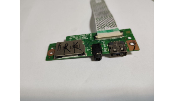 Додаткова плата, з роз'ємами USB, Audio та Card Reader, для ноутбука Acer Aspire ES1-523, ES1-533, 435O3DBOL01, б/в, в хорошому стані, без пошкодження.