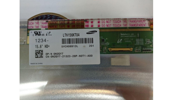 Матриця Samsung, LTN156KT04, 15.6", HD+ 1600x900, 40 pin, б/в, Немає зображення присутні подряпини - 313793