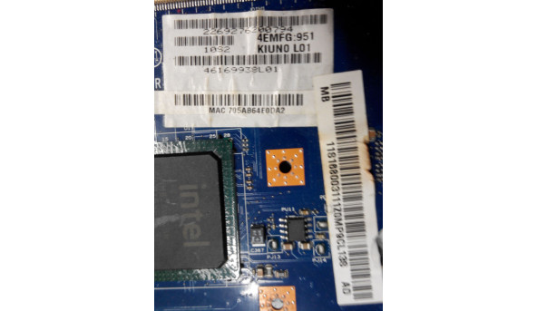 Материнська плата для ноутбука  Lenovo Ideapad S10-2, Intel Atom, 11S1680031, KUINO LA-5071P, не стартує, б/в.