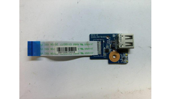 USB роз'єм для ноутбука HP Pavilion g6-3143eo, DALX6TB4D0, Б/В.