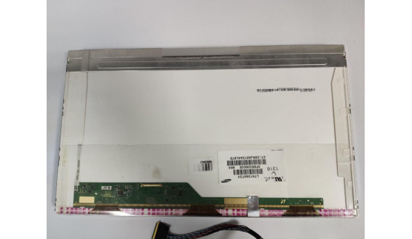 Матриця Samsung, LTN156AT24, 15.6", HD 1366x768, 40 pin, Normal, б/в, Є два засвіти трішки помітні при роботі, на зображенню сніжить картинка (фото) - 314096