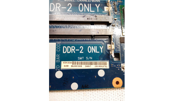 Материнська плата для ноутбука Samsung R518, R522, Cannes/Bonn Rev 1.0, не тестована, б/в. - 314188