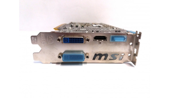 Відеокарта MSI PCI-Ex Radeon HD6850, PE/OC, 1024MB, GDDR5, 256bit, 2 x DVI, HDMI, DisplayPort, Б/В, протестована, робоча. Не працює один DVI роз'єм. - 314221