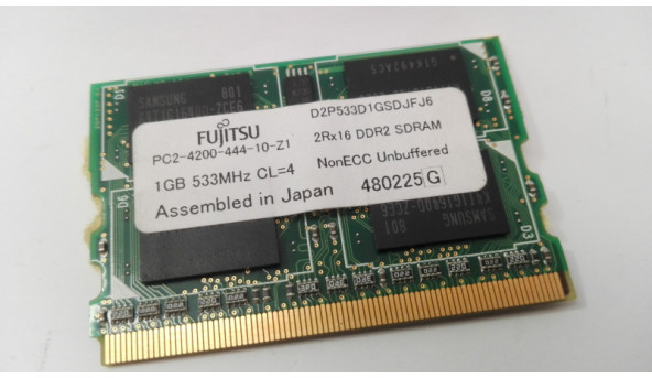 Оперативна память MICRO-DIMM, DDR2, 533 МГц, 1 Гб, PC2-4200