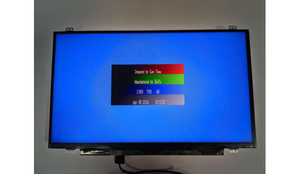 Матриця LG Display, LP140WH8 (TP)(D2), 14.0'', LED, HD 1366x768, 30-pin, Slim, б/в, Є два маленьких ледь помітних засвіти (фото) при роботі майже не помітні, та присутні мінімальні подряпини - 314275