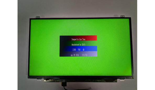 Матриця LG Display, LP140WH8 (TP)(D2), 14.0'', LED, HD 1366x768, 30-pin, Slim, б/в, Є два маленьких ледь помітних засвіти (фото) при роботі майже не помітні, та присутні мінімальні подряпини - 314275
