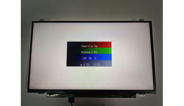 Матриця LG Display,  LP140WH8 (TP)(D2),  14.0'', LED,  HD 1366x768, 30-pin, Slim, б/в, Є два маленьких ледь помітних засвіти (фото) при роботі майже не помітні, та присутні мінімальні подряпини