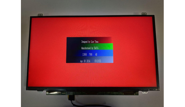 Матриця LG Display, LP140WH8 (TP)(D2), 14.0'', LED, HD 1366x768, 30-pin, Slim, б/в, Є два маленьких ледь помітних засвіти (фото) при роботі майже не помітні, та присутні мінімальні подряпини - 314275