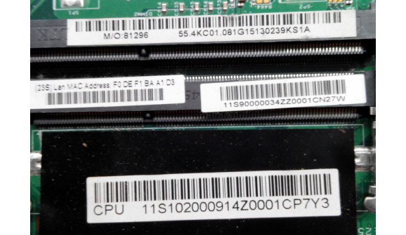 Материнська плата для ноутбука Lenovo B560, V560, B565, V565, 48.4JW06.011, не тестована, б/в.