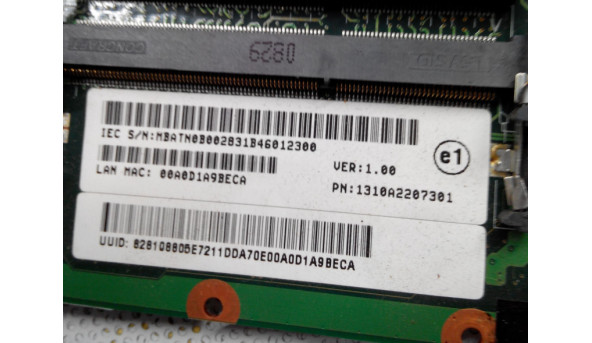 Материнська плата для ноутбука Acer Aspire 6935, 6935G, 1310a2207301, ver: 1.0, не тестована, б/в. - 314321