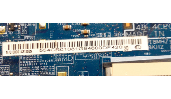 Материнська плата для ноутбука Acer Aspire 5810T, 5810TG, 48.4cr05.021, не тестована, Б/В. - 314328
