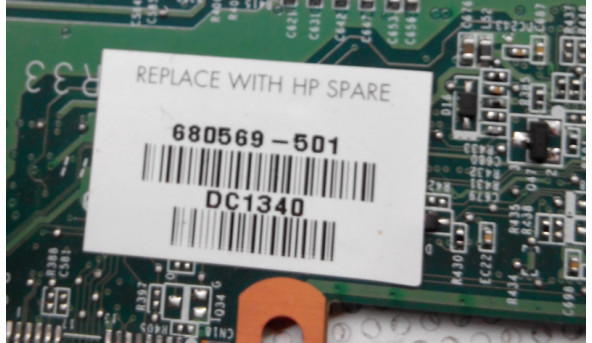 Материнська плата для ноутбука HP Pavilion G4-2000, G6-2000, G7-2000, Quanta R33, DA0R33MB6F1 REV:F, не робоча, б/в. - 314360