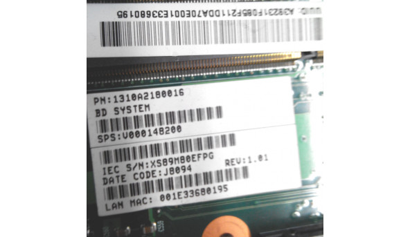 Материнська плата для ноутбука Toshiba Satellite L300, L305, L350, V000148200, не робоча, Б/В. - 314377