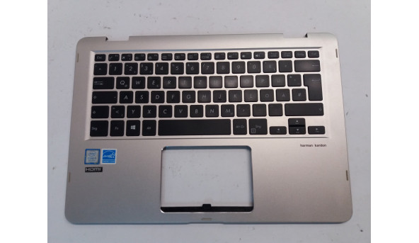 Середня частина корпуса для ноутбука Asus UX461U, 13NB0GD2AM0211, 0KNB0-262AGE00, 9Z.NENBQ.10G, Б/В,  клавіатура протестована, робоча, всі кріплення цілі, без пошкоджень.