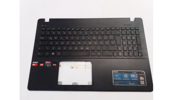 Середня частина, корпуса для ноутбука Asus X552, X552M, F552, 13NB03VBP05013, Б/В, Клавіатура неробоча. Всі кріплення цілі, подряпини, потертості.