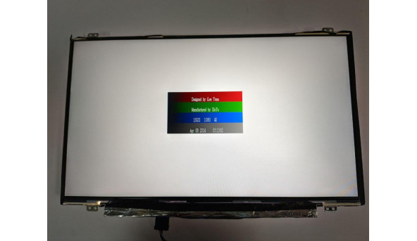 Матриця InnoLux, N140HCE-EAA Rev:C2, 14.0'', LED, FHD 1920x1080, IPS, 30-pin, Slim, б/в, Має маленький засвіт, ледь помітний при роботі, знизу відсутня плівка - 314662