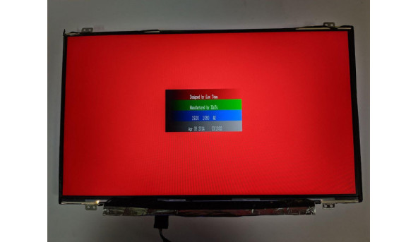 Матриця InnoLux,  N140HCE-EAA Rev:C2,  14.0'', LED,  FHD 1920x1080, IPS, 30-pin, Slim, б/в, Має маленький засвіт, ледь помітний при роботі,  знизу відсутня плівка
