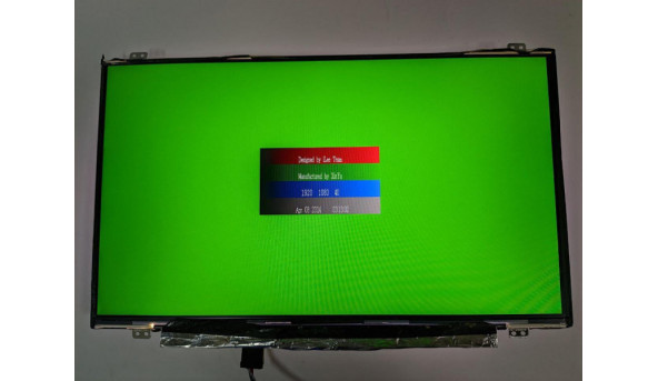 Матриця InnoLux, N140HCE-EAA Rev:C2, 14.0'', LED, FHD 1920x1080, IPS, 30-pin, Slim, б/в, Має маленький засвіт, ледь помітний при роботі, знизу відсутня плівка - 314662