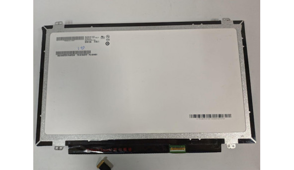 Матриця AU Optronics, B140XTN02.A, 14.0'', LED, HD 1366x768, 30-pin, Slim, б/в, Є подряпини які помітні при роботі (фото), присутні засвіти, відсутня стрічка з правого боку та з верху - 314668
