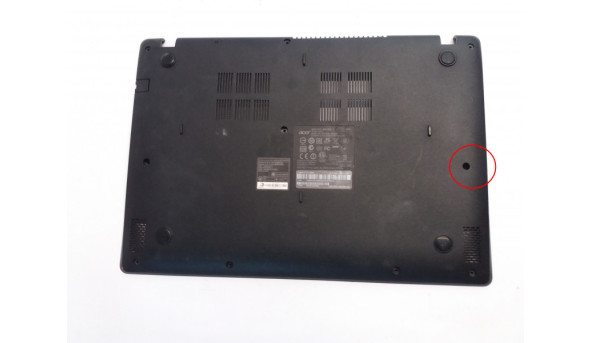 Нижня частина корпуса для ноутбука Acer Aspire V3-371, 439.02B03.xxxx, Б/В, Має пошкоджене одне кріплення та Jack.