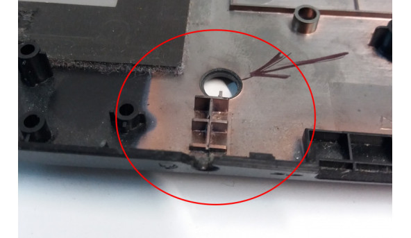 Нижня частина корпуса для ноутбука Acer Aspire V3-371, 439.02B03.xxxx, Б/В, Має пошкоджене одне кріплення та Jack. - 314678