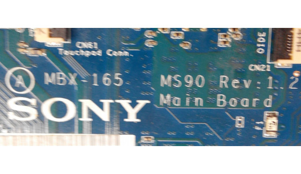Материнська плата для ноутбука Sony Vaio VGN-FZ140E, Sony Vaio VGN-FZ Series, MBX-165 MS90 REV: 1.2, артефакти, Б/В. - 314723