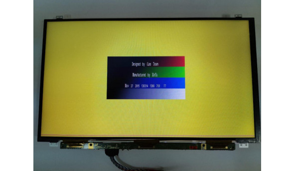 Матриця Samsung, LTN156T35-H01, 15.6", HD 1366x768, 40 pin, Slim, б/в, знизу горизонтальна полоса, на всіх кольорах помітна - 314759