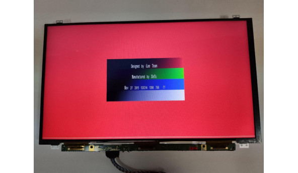 Матриця Samsung, LTN156T35-H01, 15.6",  HD 1366x768, 40 pin, Slim, б/в, знизу горизонтальна полоса, на всіх кольорах помітна