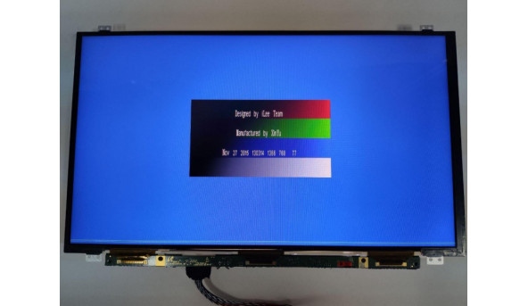 Матриця Samsung, LTN156T35-H01, 15.6", HD 1366x768, 40 pin, Slim, б/в, знизу горизонтальна полоса, на всіх кольорах помітна - 314759
