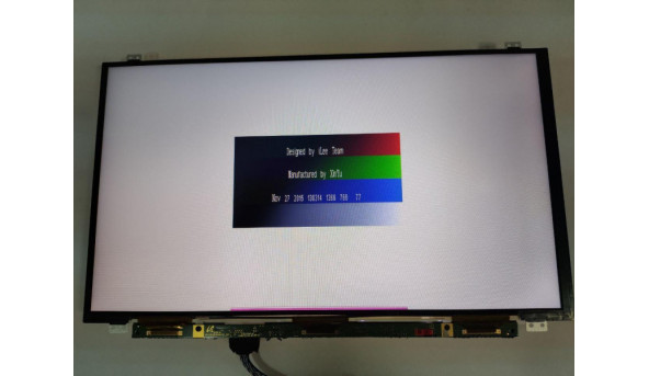 Матриця Samsung, LTN156T35-H01, 15.6", HD 1366x768, 40 pin, Slim, б/в, знизу горизонтальна полоса, на всіх кольорах помітна - 314759