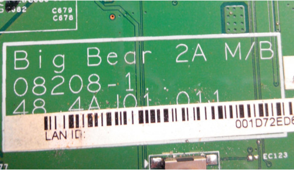 Материнська плата для ноутбука Acer Aspire 8530, 48.4AJ01.011‎, big bear 2a m/b 08208-1, Б/В. - 314783