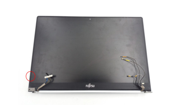 Крышка корпуса вместе с рамкой, занавесами, шлейфом для ноутбука Fujitsu Lifebook U772 14.0" Б/У - 314849