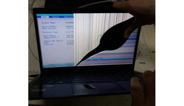 Крышка корпуса вместе с рамкой, занавесами, шлейфом для ноутбука Fujitsu Lifebook U772 14.0" Б/У - 314849
