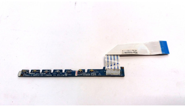 Плата індикаторів для ноутбука Toshiba Satellite A665, P755, LS-6063P, 435NCZ51L01, Б/В, в хорошому стані, без пошкоджень.