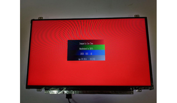 Матриця INNOLUX, N140FGE-EA2 Rev:C2, 14.0'', LED, HD+ 1600x900, 30-pin, Slim, б/в, Присутні сліди від клавіатури, на роботу не впливають, є подряпина помітна при роботі (фото) - 315035