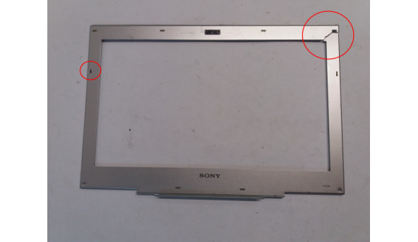 Рамка матриці корпуса для ноутбука SONY VAIO VPCSB, PCG-4121GM, 012-100A-6394-E, Б/В, має пошкодження (фото)