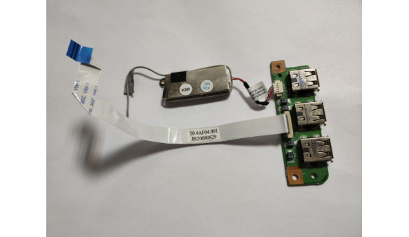 Плата з роз'ємами USB для ноутбука Medion Akoya P6620, 48.4AF03.001, Б/В. В хорошому стані. Без пошкоджень. - 315235
