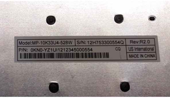 Клавіатура для ноутбука Acer Packard Bell , MP-10K33U4-528W, 0KN0-YZ1UI121, Б/В, протестована, робоча, з рамкою. - 315280