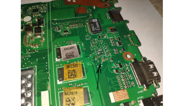 Материнська плата для ноутбука ASUS E502MA, L402MA, E402MA, REV. 2.0, CPU Intel SR2Z7 Celeron N3350, Б/В. - 315302