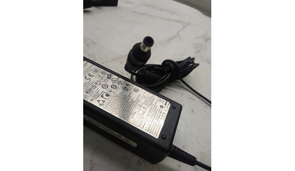 Зарядка, аналог, сумісність: для ноутбука Samsung, ad-6019r, 60W, 19V, 3.16A, 100-240V, 50-60Hz, Не оригінал - 315371