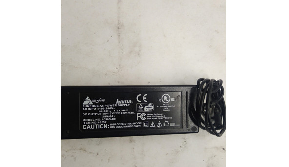 Універсальна  зарядка  для ноутбука  HAMA, achg-09, 120W, 15/17V, 6A, 100-240V, 50-60Hz, Оригінал