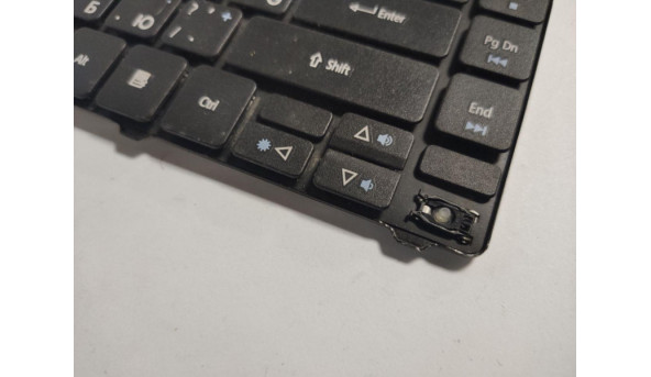 Клавіатура для ноутбука Acer Aspire 4820, 4820T, 4820TG, 4820TZG, 3100, 14.0", б/в. Протестована, не працює лівий CTRL та -Е ( між клавішами ESC і TAB ), відсутня клавіша вправо - 315476