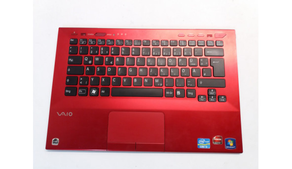 Середня частина корпуса для ноутбука SONY VAIO VPCSB, PCG-4121GM, PCG-41218M, 024-4123-8024, 9Z.N6BBF.00G, 148949751,Б/В, клавіатура робоча, всі кріплення цілі.