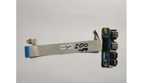 Додаткова плата, з USB та Audio роз'ємами, для ноутбука Asus A75V, NBX00012M00, LS-8222P, QCL70, б/в, без пошкодження - 315547