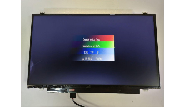 Матриця Samsung, LTN140AT31, 14.0'', LED, HD 1366x768, 30-pin, Slim, б/в, Мигає зображення, є засвіт, та бігають полоси, все на фото - 315600